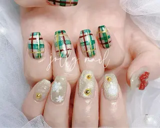 ネイル Jolly チップ長さだしのネイルデザイン