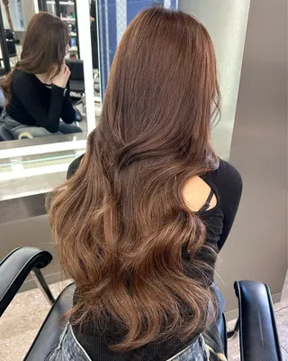 ロング カラー LANDS所属・nanaka 🤍韓国ワンホンヘアのヘアスタイル