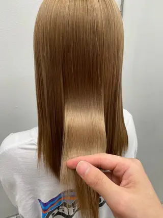 セミロング カラー パーマ ヘアアレンジ キッズ ネイル マツエク・マツパ 京都レイヤーカット/ 縮毛矯正/羽柴りくのヘアスタイル