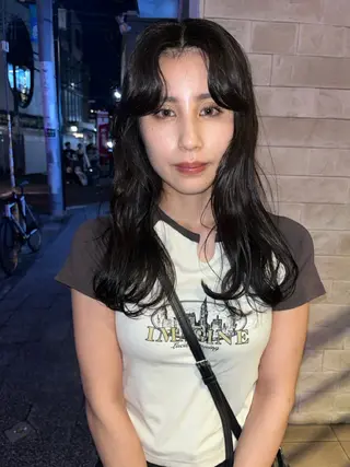 セミロング カラー 赤み消しカラー / ヨシダトモキのヘアスタイル