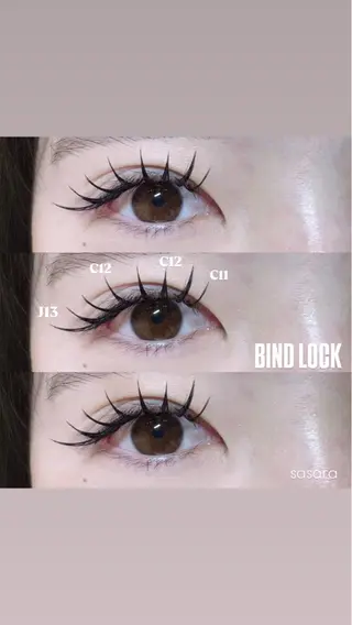 マツエク・マツパ 🍒束間まつ毛ෆ sasara🍒のマツエク・マツパデザイン