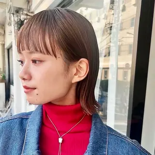 ミディアム カラー GROW middle所属・山梨 洸のヘアスタイル
