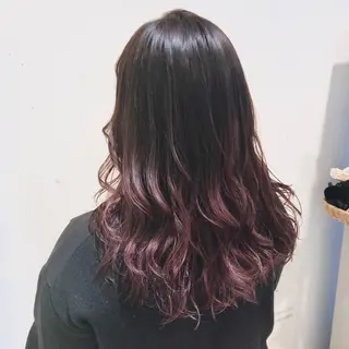 セミロング カラー パーマ ヘアアレンジ 【ツヤ髪美容師】 ツダケイスケのヘアスタイル