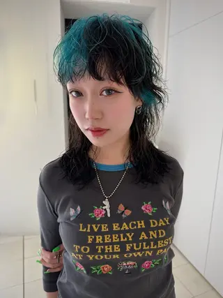 ミディアム カラー 砂川 航のヘアスタイル