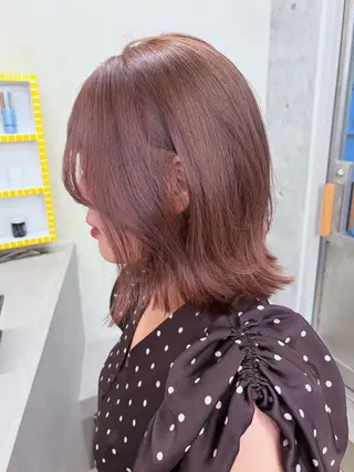 ミディアム カラー レイヤー/柔色 カラー/SAkiのヘアスタイル