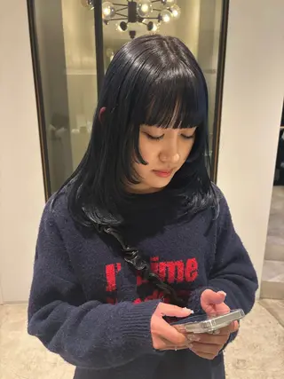 ミディアム kelly.un MIUのヘアスタイル