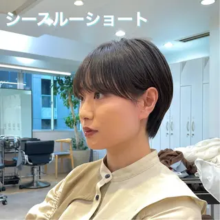 ショート 木下英治/ウルフ /レイヤー/銀座のヘアスタイル