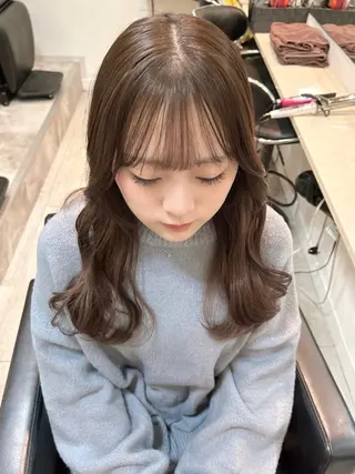 ロング カラー ヘアアレンジ 代表🎀 ふわモテ愛 され髪🩷yumiのヘアスタイル