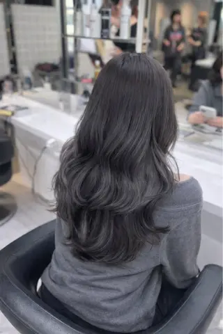 ロング カラー ヘアアレンジ 透明感×韓流ハイ トーン🫧RYUTAのヘアスタイル