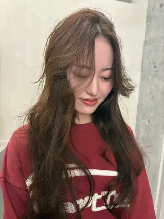 ロング カラー レイヤー/柔色 カラー/SAkiのヘアスタイル