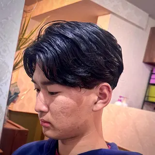 ショート パーマ メンズ GLADMAN'S CUT CLUB 立川所属・立川メンズカット/ メンズパーマ💈三上のヘアスタイル