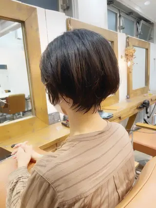 ショート カラー newline銀座所属・👑銀座ショート/ 絶壁補正/金子涼👑のヘアスタイル