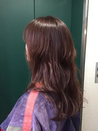 セミロング カラー 💘透明感カラー💘 沖本 将宏のヘアスタイル