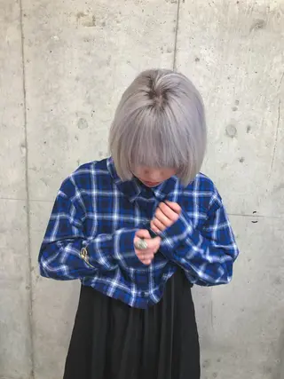 ショート カラー ヘアアレンジ レイヤー/ウルフ/ ハッシュカット/そらのヘアスタイル