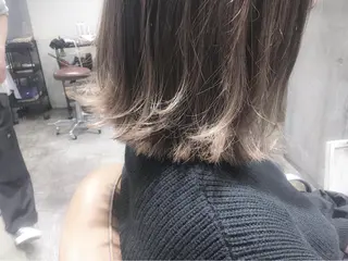 ミディアム カラー 北條 優輝のヘアスタイル