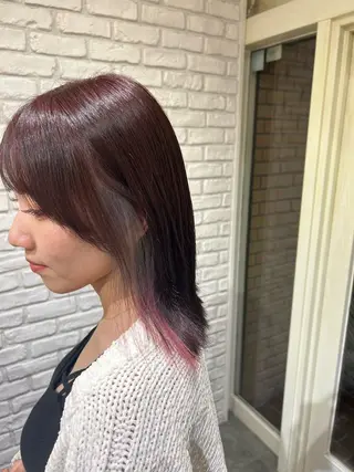 セミロング カラー ︎☀️はるき︎︎☀️ カラーモデル募集中✨のヘアスタイル