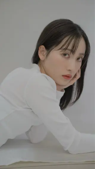 ミディアム カラー COA銀座所属・ブラウンカラー/ グレージュ 村上廉のヘアスタイル