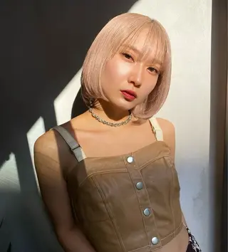 ショート ブリーチ/ハイトーン 心斎橋/honokaのヘアスタイル