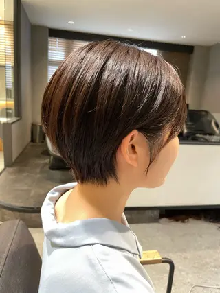 ショート 🌟透明感カラー× 小顔カットの匠🌟のヘアスタイル