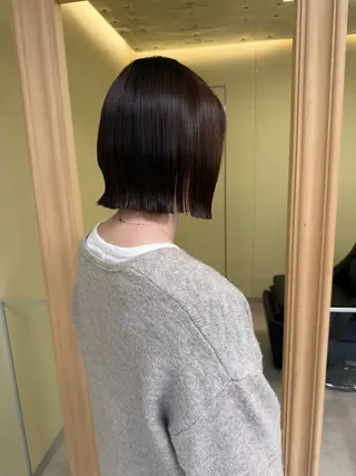 ショート カラー 伶風/デザインカット /ボブ/透明感カラーのヘアスタイル