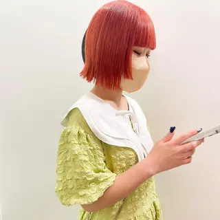 ミディアム カラー パーマ ヘアアレンジ 💖美髪矯正💖 辻未侑のヘアスタイル