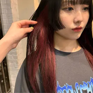 セミロング カラー 松本優香/ボブ/ダ ブルカラー/髪質改善のヘアスタイル