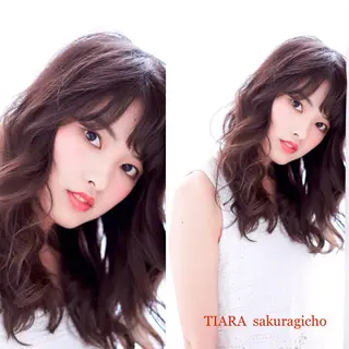 セミロング 【垢抜け大人髪】 TIARA西山のヘアスタイル