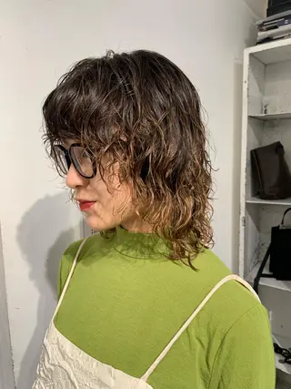 ミディアム カラー レイヤーカット/艶髪 ✨💭KIRARIのヘアスタイル