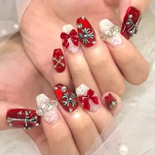 ネイル ルシイ🎀新宿長さ 出しパーツ専門店のネイルデザイン