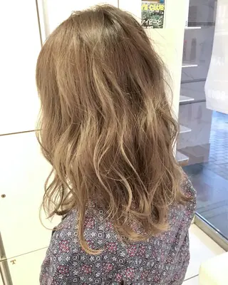 ミディアム カラー 髪質改善/美髪矯正 マネージャー福永のヘアスタイル