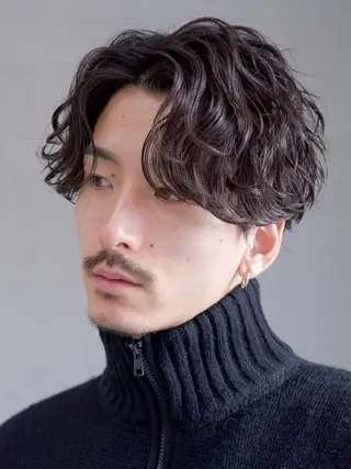 パーマ メンズ 仙台フェザーパーマ/ fifth/遠藤楓雅のヘアスタイル