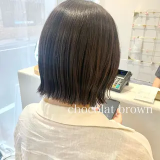 ショート カラー ボブ/美髪矯正 /佐藤　奈巳のヘアスタイル