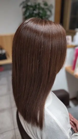 ロング カラー Threege スリージェのヘアスタイル