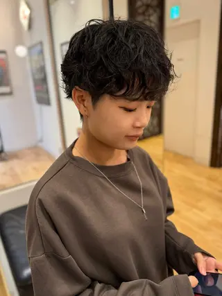 ショート LUAU HAKU所属・REN大阪梅田美容室 ショートパーマ特化のヘアスタイル