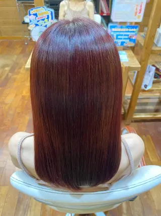 カラー 平塚 遥菜のヘアスタイル