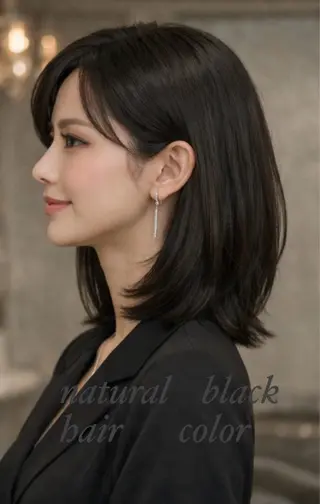 ミディアム カラー M.SLASH 辻 孝志のヘアスタイル