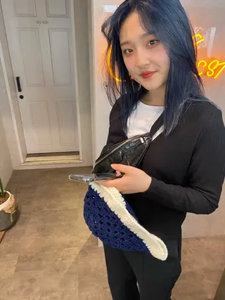 セミロング カラー ヘアアレンジ XENA表参道 MIKUのヘアスタイル