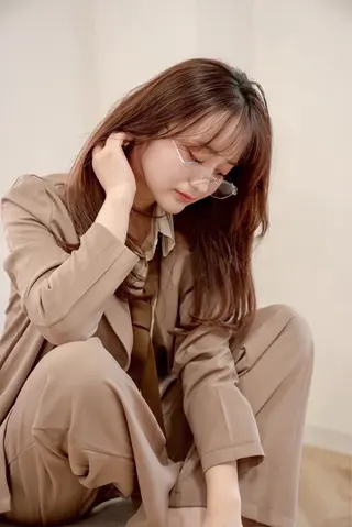 ロング 韓国風レイヤーカット /yukari🌷のヘアスタイル