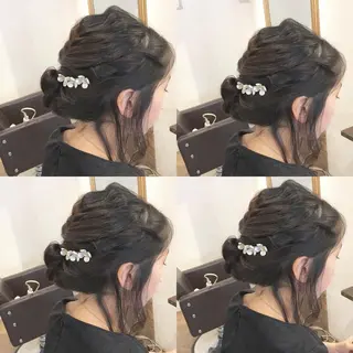 セミロング ヘアアレンジ JILBLAN京都 ショート/ハイライトのヘアスタイル