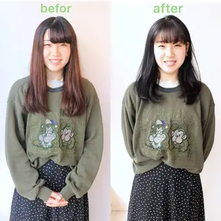 セミロング 河野 薫のヘアスタイル