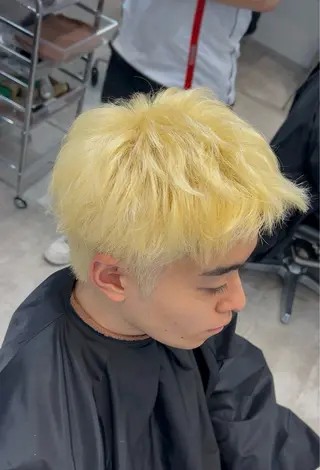 カラー メンズ 藤平海音/fifth PARKのヘアスタイル