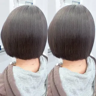 ショート カラー 顔周り🎀 暖色系カラー🎀愛美のヘアスタイル