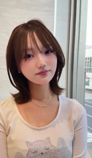 ミディアム ‎髪質改善／ボブ レイヤー／かずや‎のヘアスタイル