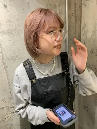 ショート カラー TONUKOA RUA下北沢店【トヌコア ルア】所属・丸山璃子 /パーマ/レイヤーのヘアスタイル