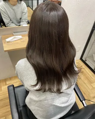 ロング カラー オリーブカラー 特化　　kaiのヘアスタイル