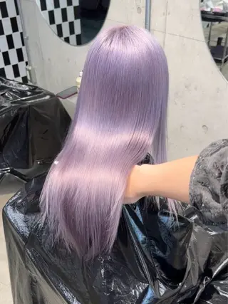 セミロング 💛ムラ修正ブリーチ 💛YUUのヘアスタイル