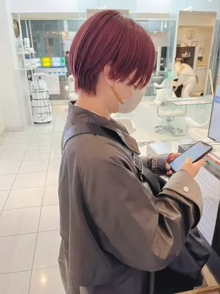 ショート カラー アレンジ＆ショート 💙YUKINOのヘアスタイル