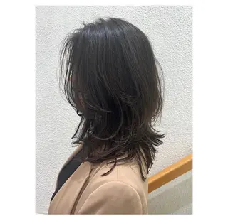セミロング パーマ 下平 秀美のヘアスタイル