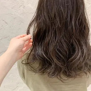 ミディアム パーマ ヘアアレンジ 🌟アレンジが似合う カラー🌟Rumiのヘアスタイル