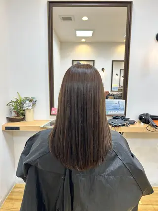 ミディアム カラー 艶髪✨️スパ🫧 荒谷千夏のヘアスタイル